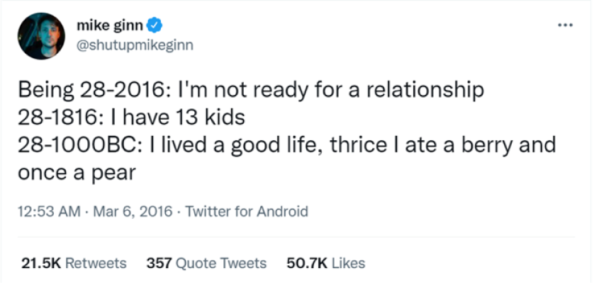 Mike Ginn's Tweet