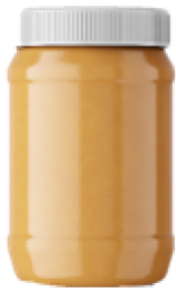 Jar of peanut butter
