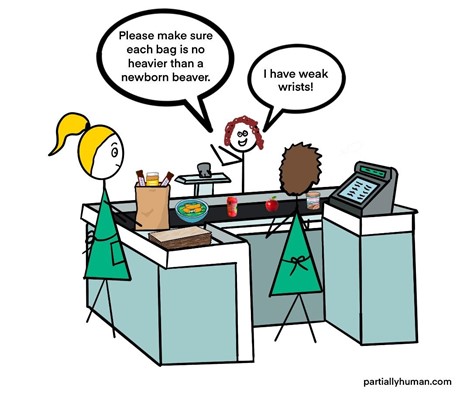 Partially human