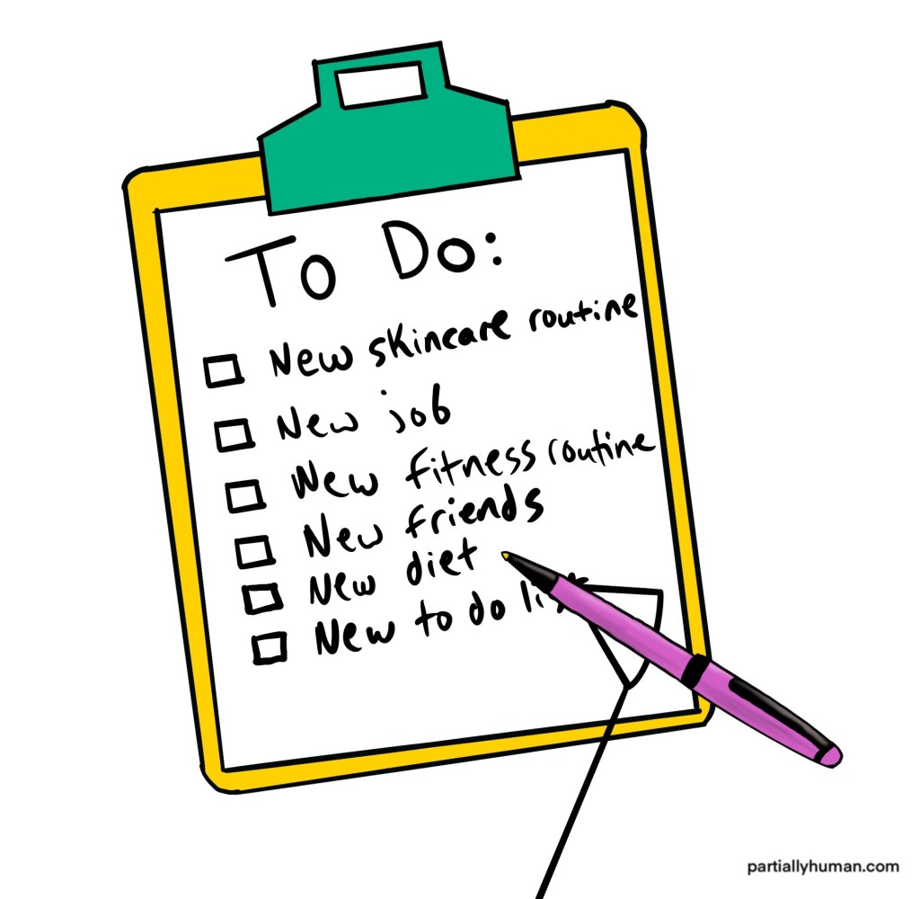To do list with lots of stuff on it